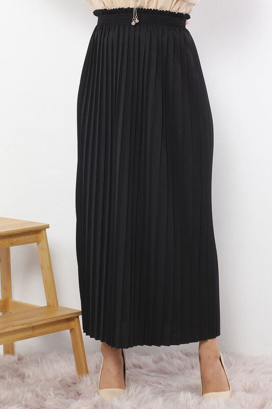 Pleated Pencil Skirt 1757 Black - 2