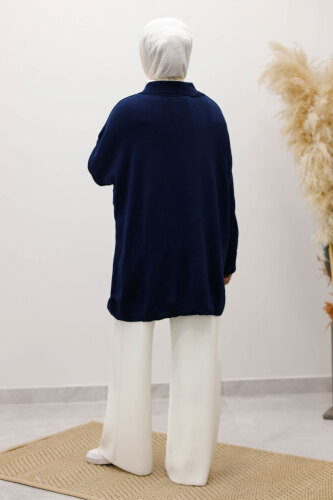 Polo Yaka Triko Tunik TSD260116 Lacivert - 6