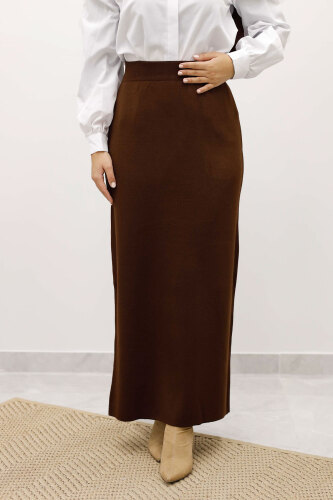 Triko Etek TSD250242 Acı Kahve - TESETTÜR DÜNYASI