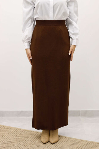 Triko Etek TSD250242 Acı Kahve - TESETTÜR DÜNYASI (1)