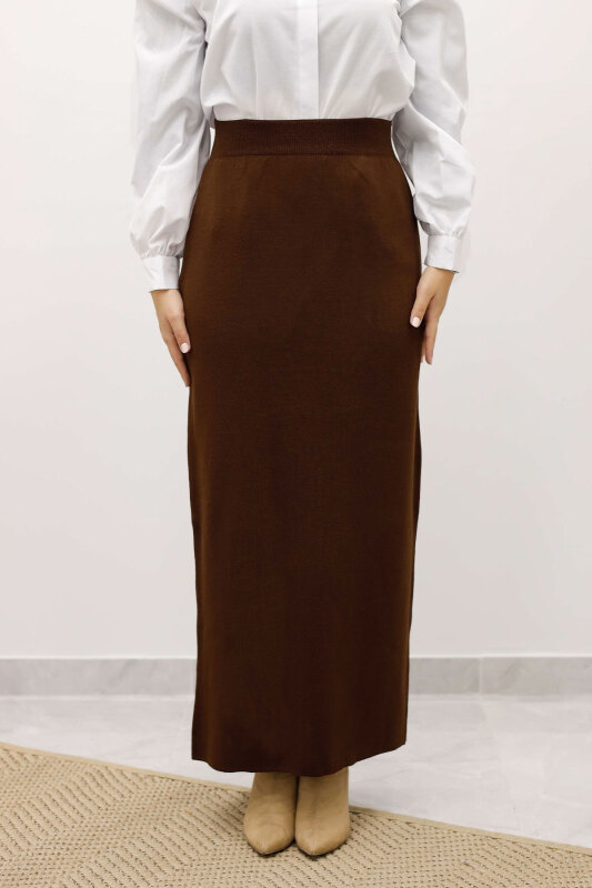 Triko Etek TSD250242 Acı Kahve - TESETTÜR DÜNYASI (1)