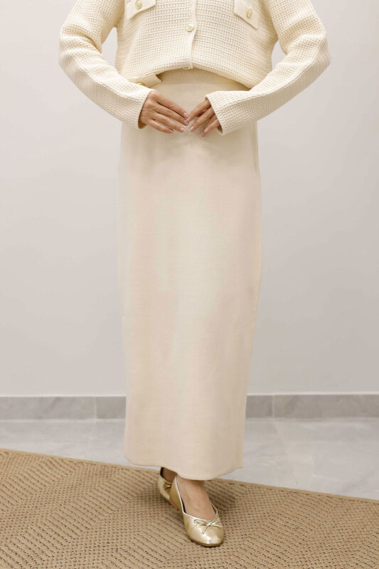 Triko Etek TSD250242 Bej - TESETTÜR DÜNYASI (1)