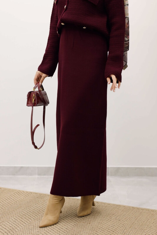 Triko Etek TSD250242 Mürdüm - TESETTÜR DÜNYASI (1)