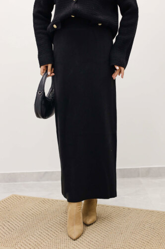 Triko Etek TSD250242 Siyah - TESETTÜR DÜNYASI