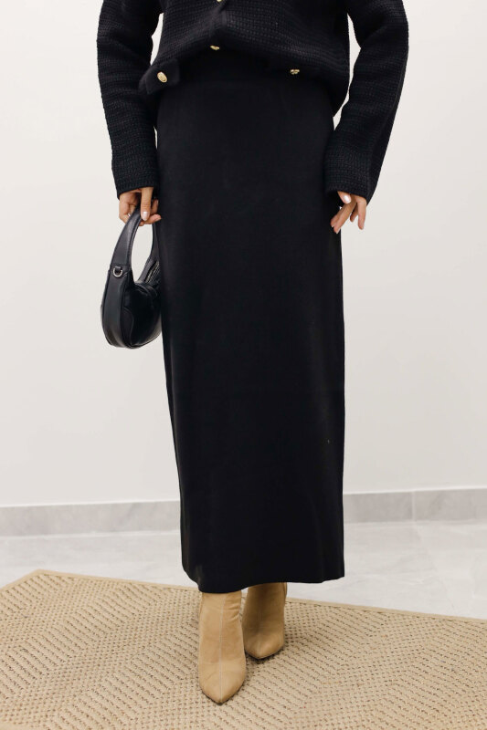 Triko Etek TSD250242 Siyah - TESETTÜR DÜNYASI