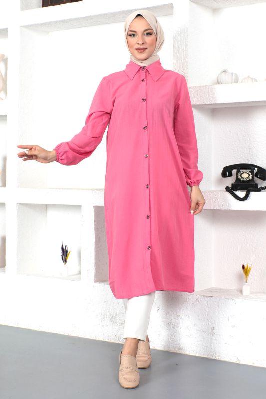 Uzun Boy Tunik TSD230359 Pembe - 3