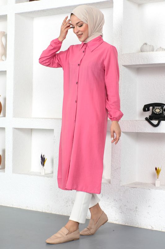 Uzun Boy Tunik TSD230359 Pembe - 4