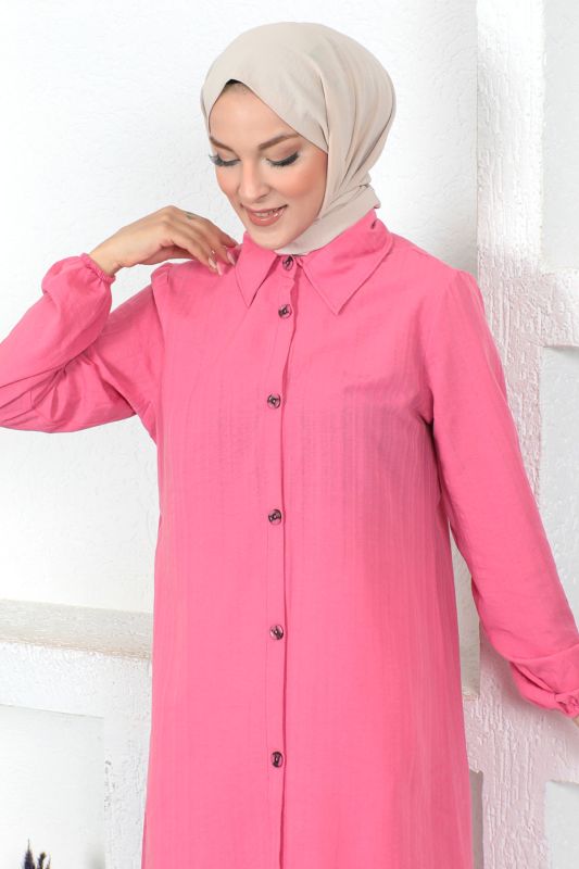 Uzun Boy Tunik TSD230359 Pembe - 2