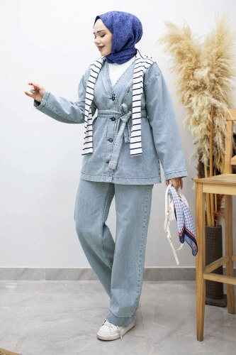 Vera Denim Takım TSD250104 Buz Mavisi - 1