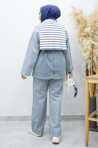 Vera Denim Takım TSD250104 Buz Mavisi - 6