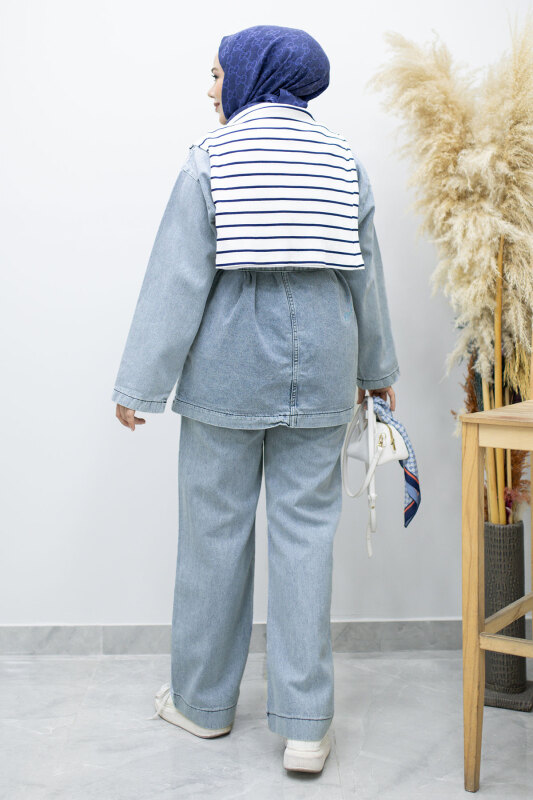 Vera Denim Takım TSD250104 Buz Mavisi - 6