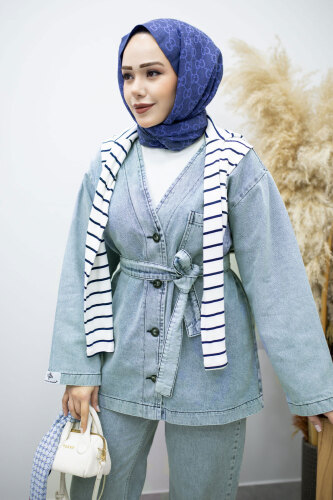 Vera Denim Takım TSD250104 Buz Mavisi - 2